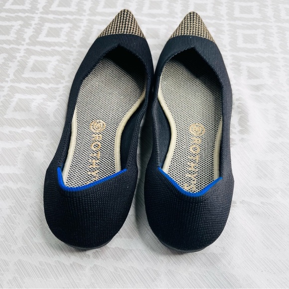 Rothy’s Womens Licorice Pointed Retired Toe Flats Loafer Ballet shoes Size 10 - Picture 3 of 8